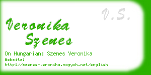 veronika szenes business card